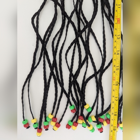 Disney Park Mickey Mouse Ears Hat BUNDLE Jamaica Reggae Rasta Dread Locks Beanie - Picture 7 of 13